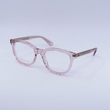 Gucci GG1687O 003 Transparent Pink 52mm Eyeglasses New Authentic