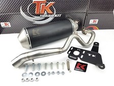 Turbo Kit Edelstahl Sport Auspuff Yamaha N-Max 125 NMax 155 ab 21 Auspuffanlage