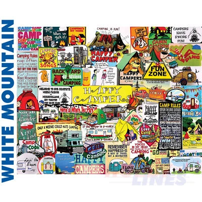 WHITE MOUNTAIN PUZZLES I Love Camping 1000 Stück WHITE MOUNTAIN 1638 Super Deluxe