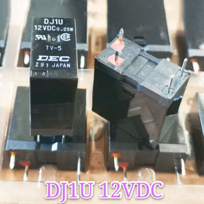 5PCS DEC DJ1U 12VDC Power Relay 4Pin NEW #D3*