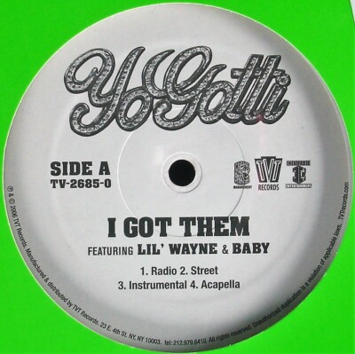 YO GOTTI / LIL' WAYNE / BABY ''I GOT THEM'' 2006 VINYL 12'' SINGLE 8 TRKS *SEALED*