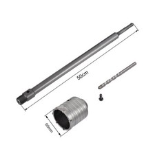 FRESA PER MURO A TAZZA 60 MM ASTA PROLUNGA 50 CM PER TRAPANO ATTACCO SDS PLUS