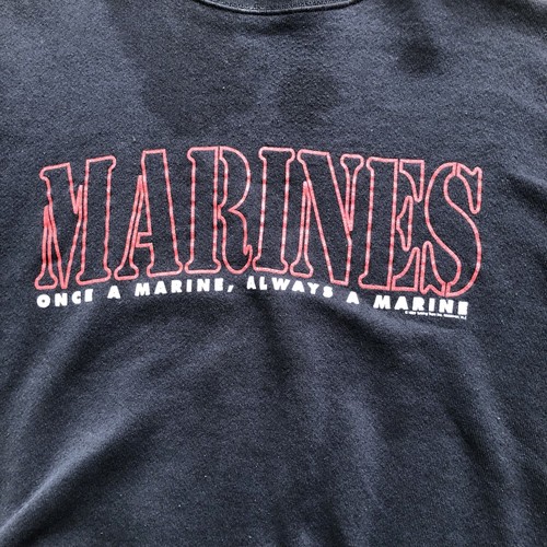 Vtg United States Marines Sweatshirt XL Once A Marine Always A Marine Pullover - Picture 3 of 12