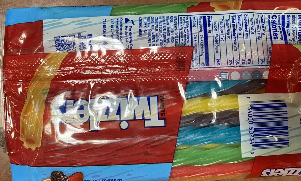 TWIZZLERS Twists RAINBOW Licorice Candy 12.4 oz Bag FREE SHIP - Image 2 of 2