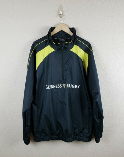 Black Guinness Rugby Half Zip Durable 