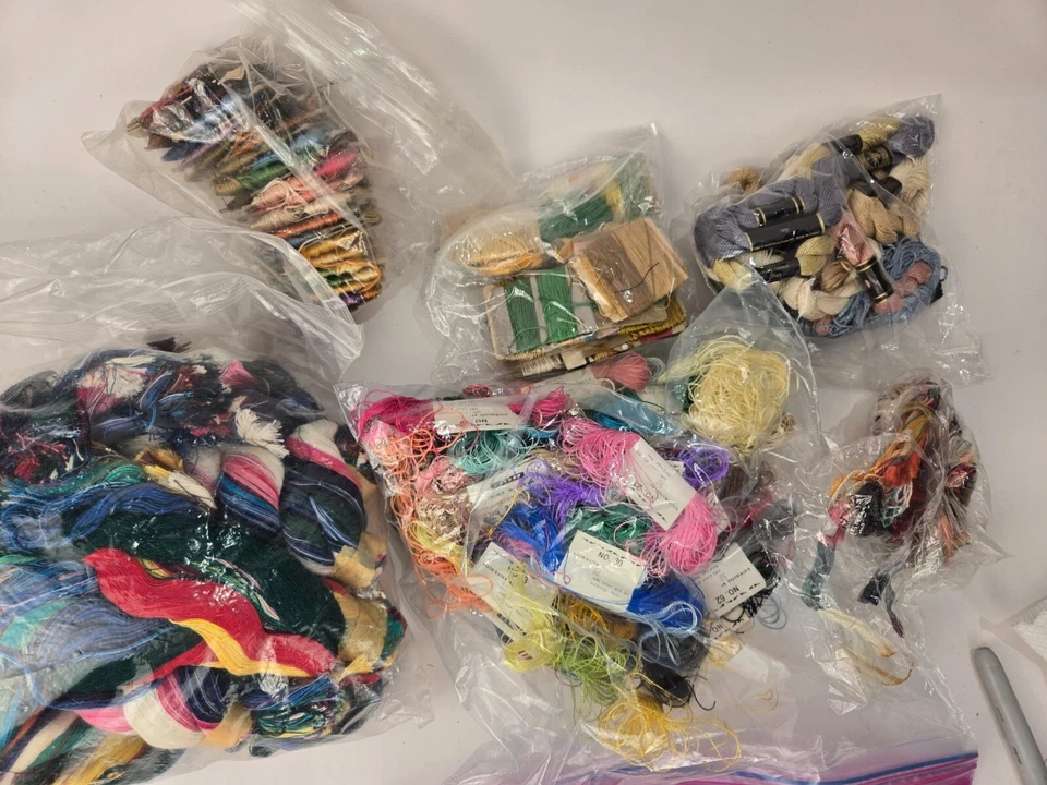 LOT of Embroidery Floss Lot Skeins Cross Stitch Various Colors New - Image 2 of 2