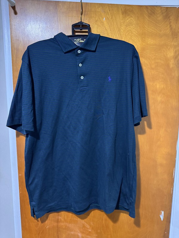 Polo Ralph Lauren Shirt Size Large Color: Dk Green & Purple