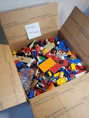 Large Priority Box of Mixed Random Lego Pieces Over 7 Lbs Building Blocks