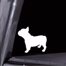 2 - French Bulldog side silhouette Vinyl Decal Stickers Car Window laptop USA 