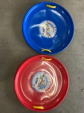 Empire Toys 2 Super Saucer Sleds 28 Inches Round Colors: Blue  Red