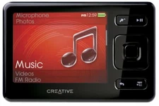 Creative ZEN 4 GB WMA MP3 Player Audio Book Reader FM Radio Voice Recorder Black