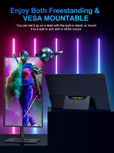 UPERFECT Moniteur Portable 18,5 Pouces 120Hz Moniteur Gaming 1920x1080 Écran - Photo 7/7