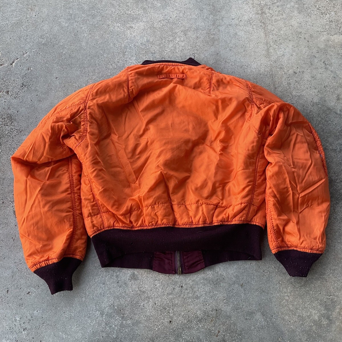 VTG ALPHA INDUSTRIES MA-1 Flight Bomber Jacket Usa Made Sz VTG ALPHA INDUSTRIES MA-1 Flight Bomber Jacket Usa Made Sz