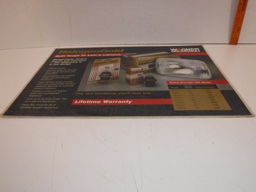 Vintage Cooper Automotive Wagner Lighting Halogen Gold 1996 Reference Poster - Picture 8 of 10