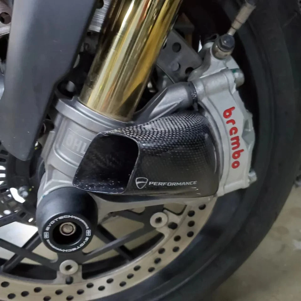 100MM Front Brake Air Duct Caliper Radiator Cover For Aprilia RSV4 TUONO V4 — 第 2/4 张图片