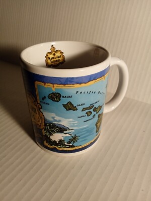 Beautiful Hawaiian Islands/Blue Island Chain Coffee Mug by the Islander Group
