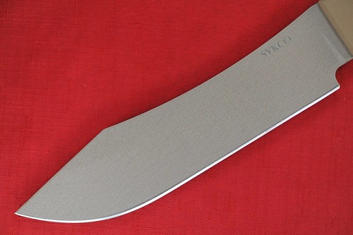 SYKCO Chop House Thick Cut .265" Saber Ground Sage Crinkle Blade Tan Resiprene C - Picture 2 of 12