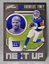 2021 Panini Playbook Football, Kadarius Toney, Next Up Insert #NXT-KTO, Giants