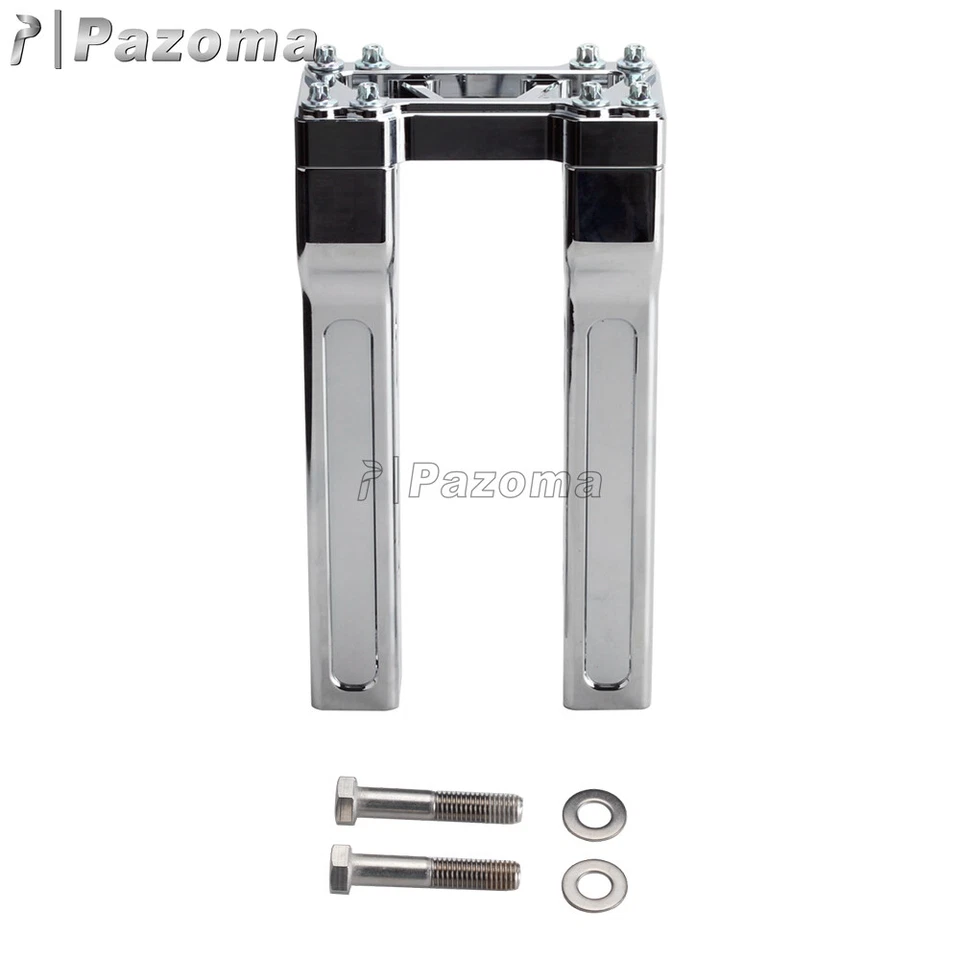 Fits Dyna Sportster 4" 6" 8" 10" 12" 14" Straight Handlebar Riser Clamp - Imagem 3 de 4