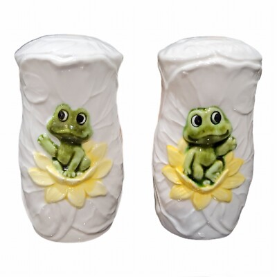 NEIL THE FROG 1976 Sears & Roebuck SALT & PEPPER Shakers NEW