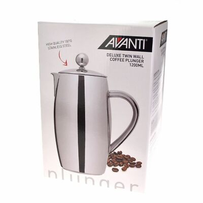 AVANTI DELUXE TWIN WALL CUP COFFEE PLUNGER French Press