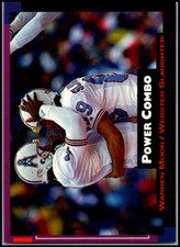 1993 Pro Set Power #6 Warren Moon & W Slaughter - Combo HOF FREE SHIPPING!
