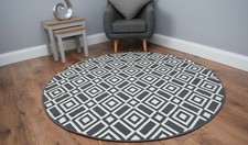 New Round Circle Rugs Modern Living Room Floor Carpets Large Small Diameter Mat 