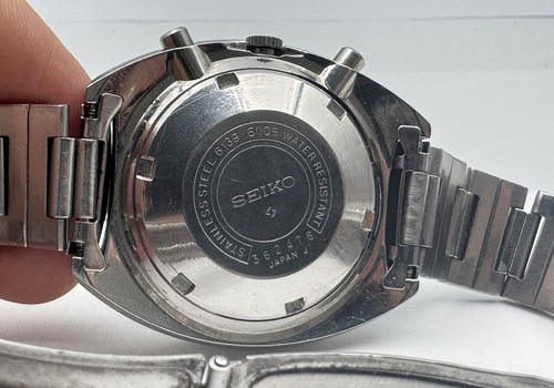 April 1976 Seiko 6139-6005 Blue Pogue Pepsi Bezel Chronograph Bracelet SERVICED - Picture 9 of 24