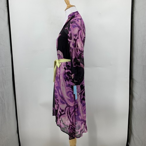 Antonio Melani Slip Dress Womens 0 Silk Abstract 2 Piece Bracelet Sleeve *READ - Picture 4 of 15