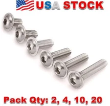  M5 Stainless Steel Flanged Button Head Bolts Hex Socket Hexagon Screws