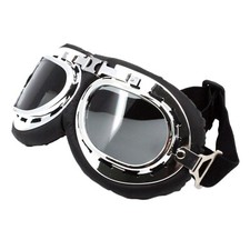 Steampunk Padded Motorcycle Goggles Adjustable Strap Novelty Costume