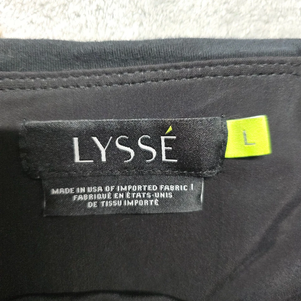 Legging Lysse para mujer talla grande negro tiro alto compresión elástico informal Foto 3 de 4