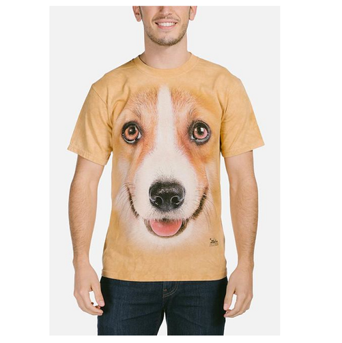 The Mountain Corgi T-Shirt, Tan, XL | eBay