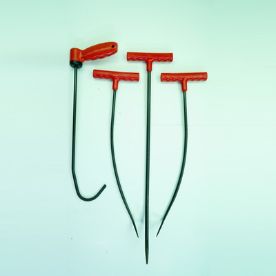 Pdr Tools Dent Repair Steel Rod Set 3 Pcs T-Handle 1 Pcs Swivel Arm Hook Kit