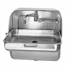 NEW Folding Sink RV Caravan Boat Hand Wash Basin w/ Faucet 304 Stainless Steel