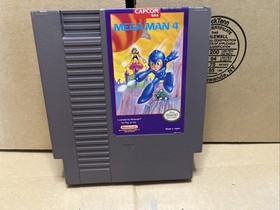 NES Mega Man 4 - Cartridge Only - Authentic - Tested, Working - W/OEM Case READ