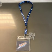 NEW Royal Caribbean Cruise Ship Lanyard with Metal Anchor Logo & ID Card Holder