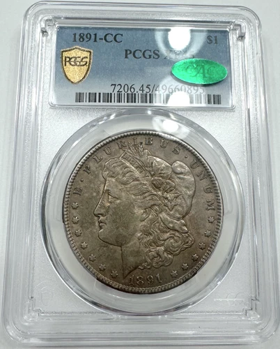 1891-CC Morgan Dollar PCGS XF45 CAC - Super Nice!