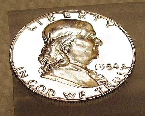 1954 Gem  Proof  Franklin  EYE CANDY " Blazing  Original  Luster "  #113-31