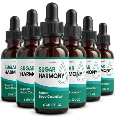 (5 Pack) Sugar Harmony Blood Support Drops Advanced Vitamin Supplement 150 Servs