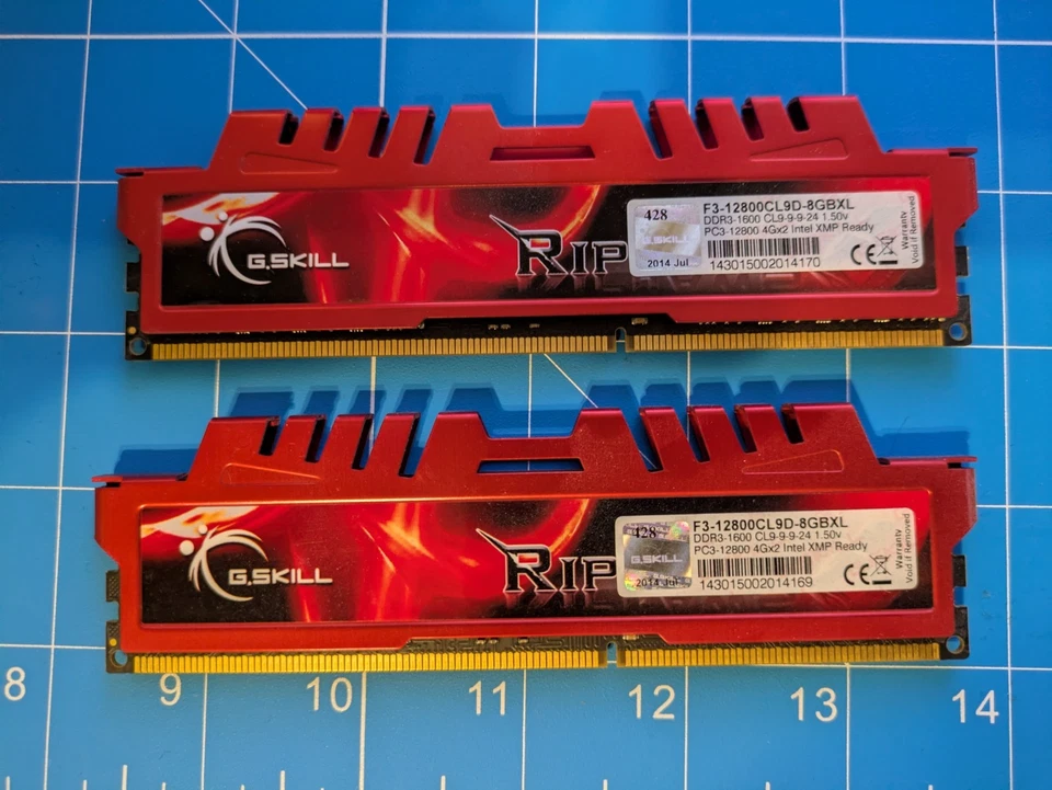 G.Skill RipJaws X 8GB 4GB x 2 DDR3 1600MHz F3-12800CL9D-8GBXL Gaming RAM - Image 2 of 2