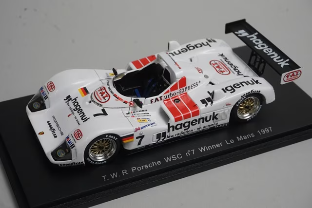 1/43 ポルシェ ルマン 1997 優勝 WSC 1:43 Spark 43LM97 T.W.R Porsche WSC Le Mans Winner 1997 #7 | eBay
