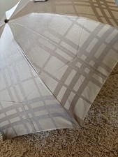 Burberry Folding Umbrella Beige Check Pattern Polyester One Size Japan Unused