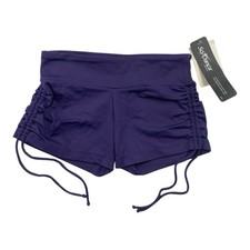 So Danca Girls Size 8-10/2 Ballet Microfiber Strings Shorts Midnight Blue NWT