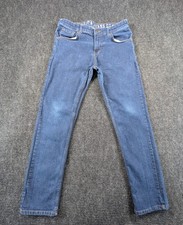 Nautica Jeans Boys 18 Blue Denim Cotton Stretch Mid Rise Skinny Leg Medium Wash