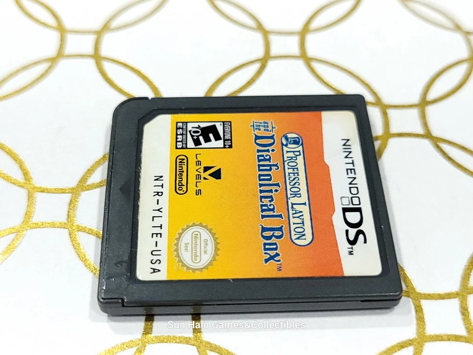 Professor Layton and the Diabolical Box (Nintendo DS, 2009) Cart Only, Tested - Image 4 of 4