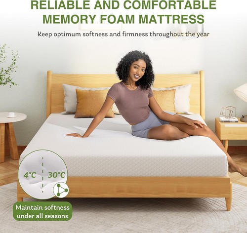EGOHOME 8 Inch Twin Mattress, Memory Foam Mattress with Cooling Green Tea Gel, - 第 5/6 張圖片
