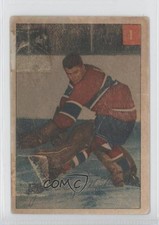 1954-55 Parkhurst Gerry McNeil (Text Back) #1 0a4