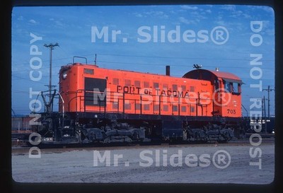 Original Slide Port of Tacoma Clean Paint ALCO S3 703 in 1981 in Tacoma WA