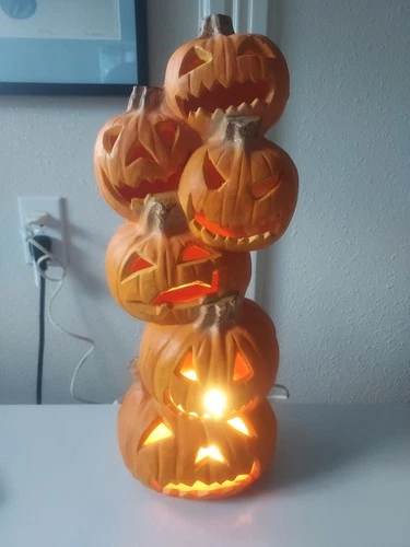 Vintage Halloween Jack O' Lantern Stack O' Jacks!